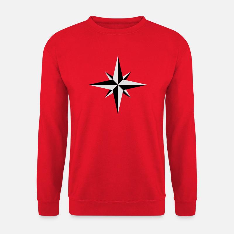 Kompass - Unisex Pullover - Rot