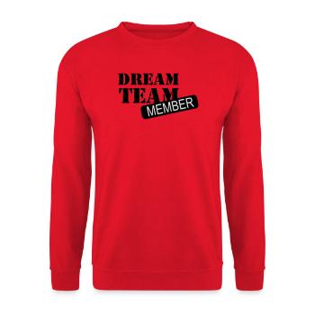 6061912 121196980 dreamteam - Unisex Sweatshirt - red - Front - Alina (178cm) & Michal (187cm)