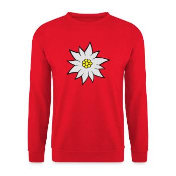 Edelweiss - Unisex Pullover - Rot - Vorne - Alina (178cm) & Michal (187cm)