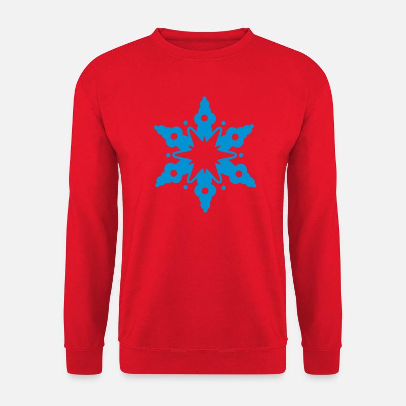 Schneekristall - Unisex Pullover - Rot