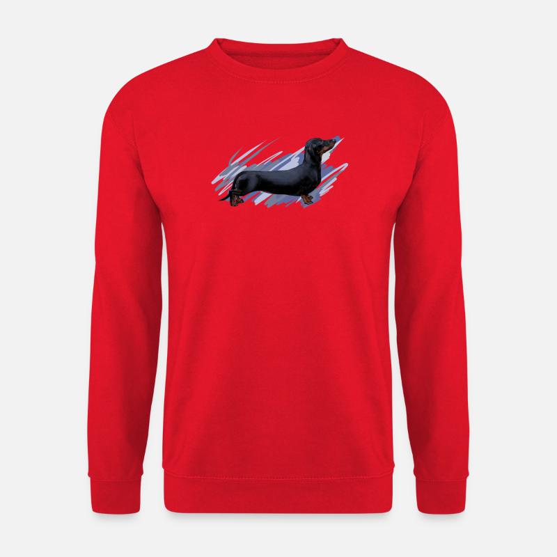 Dackel - Unisex Pullover - Rot