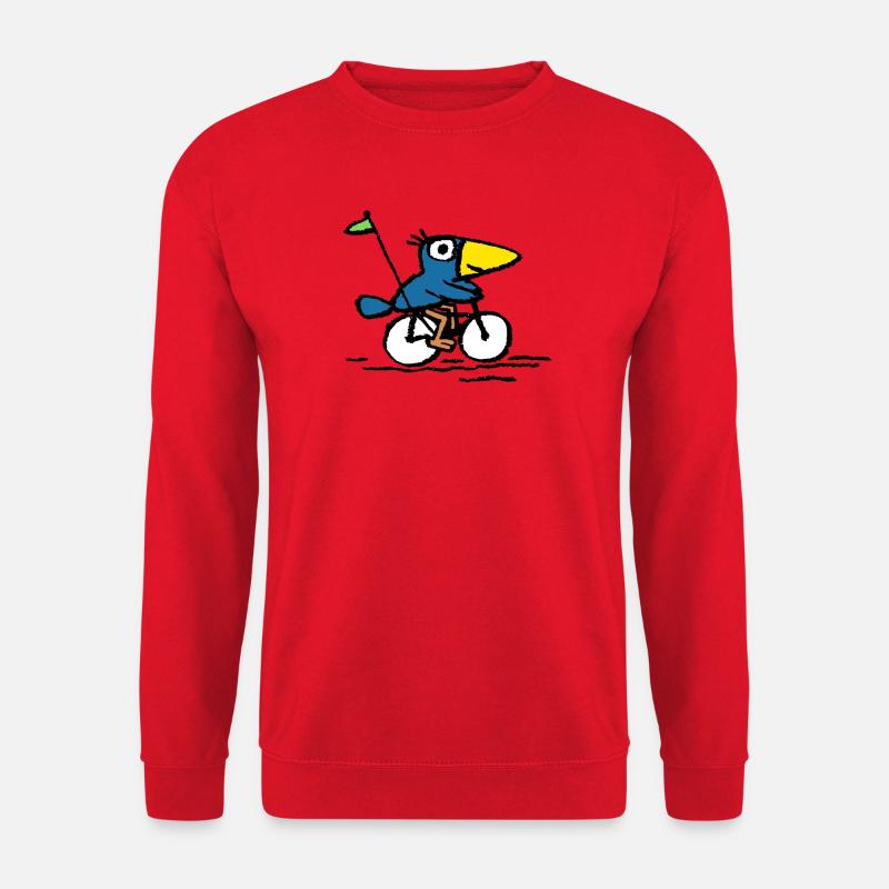 kleiner Raben Cartoon - Unisex Pullover - Rot