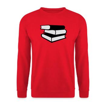 Bücher - Unisex Pullover - Rot - Vorne - Alina (178cm) & Michal (187cm)