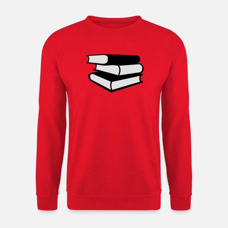Bücher - Unisex Pullover - Rot