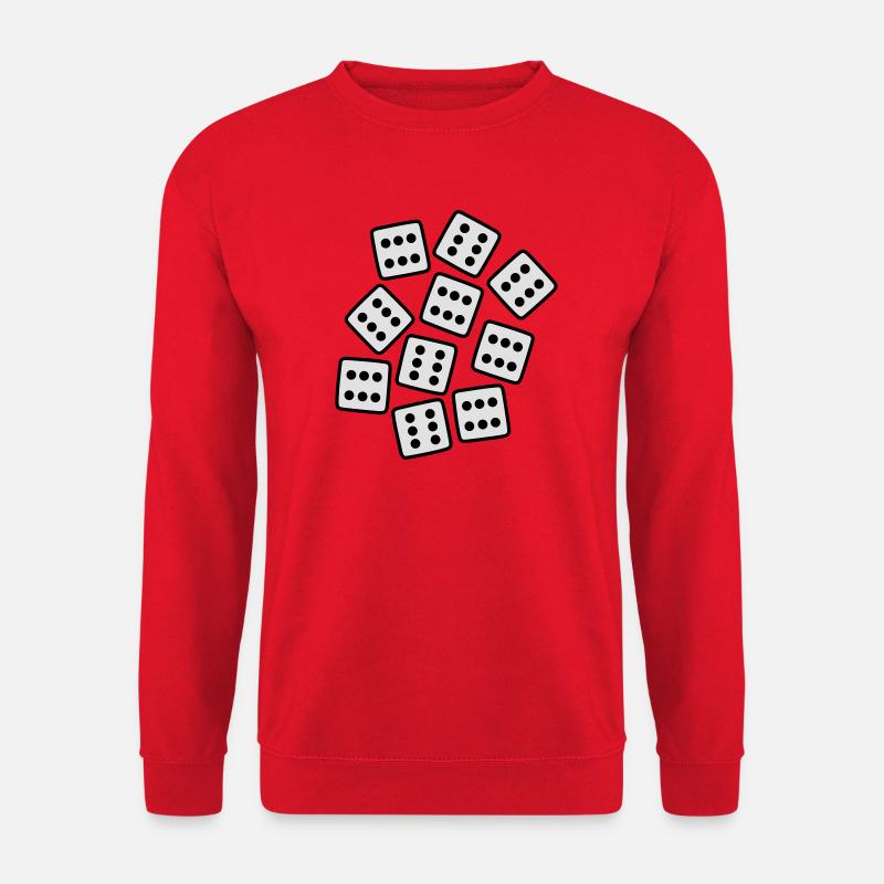 Dice - 60 ans d'anniversaire - Sweat-shirt Unisexe - rouge