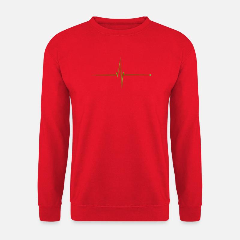 Elektrokardiogramm - Unisex Pullover - Rot