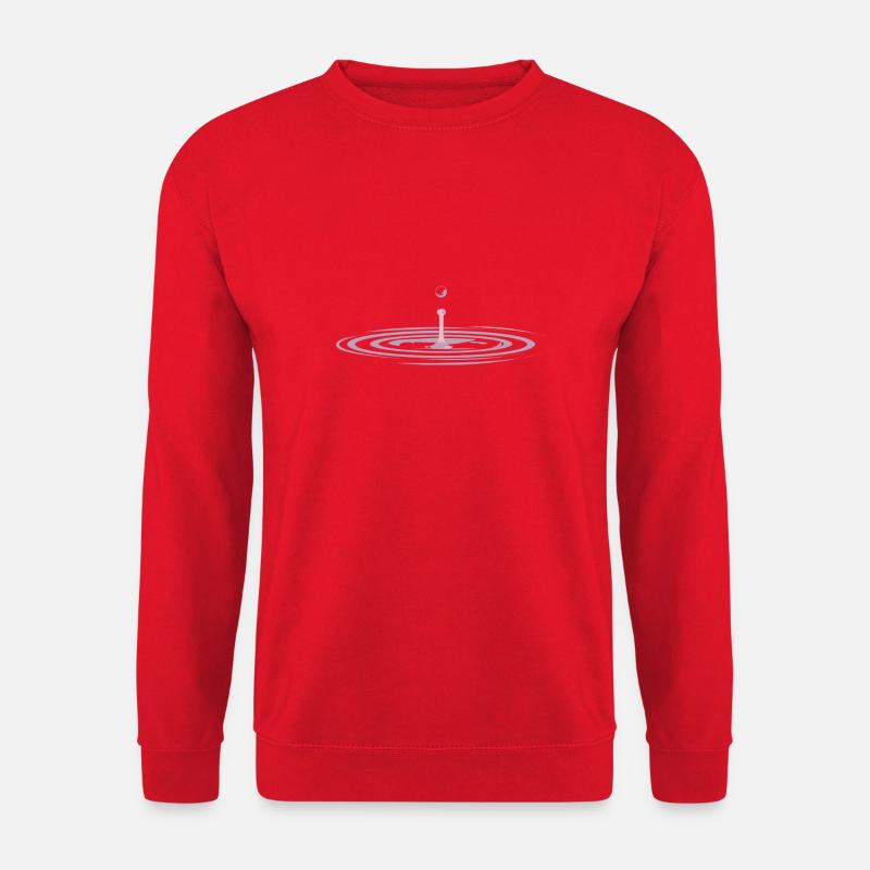 Wassertropfen waterdrop - Unisex Pullover - Rot