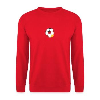 Die Deutsche Fußballnationalmannschaft 2024 - Unisex Pullover - Rot - Vorne - Alina (178cm) & Michal (187cm)