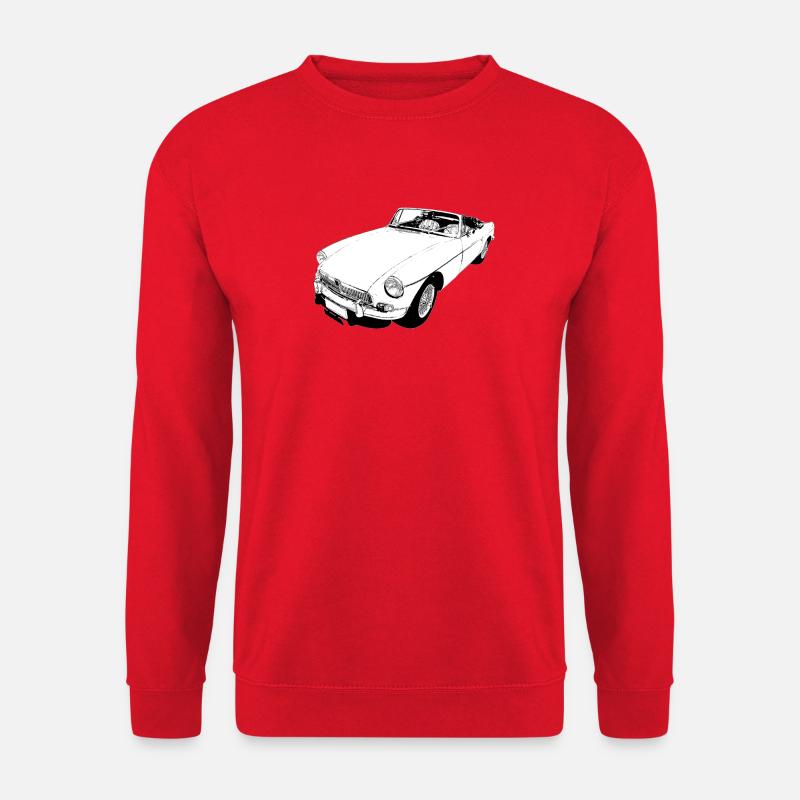 MG Roadster Classic Britischer Sportwagen - Unisex Pullover - Rot