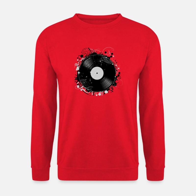 Schallplatte im Graffiti Design - Unisex Pullover - Rot
