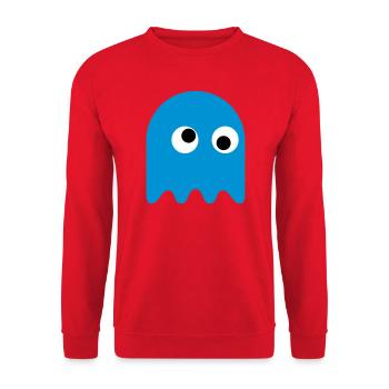 Game Classics Ghost - Unisex Sweatshirt - red - Front - Alina (178cm) & Michal (187cm)