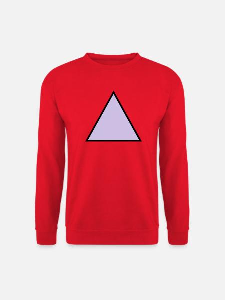 hipster triangle triangle shape - Unisex Sweatshirt - red