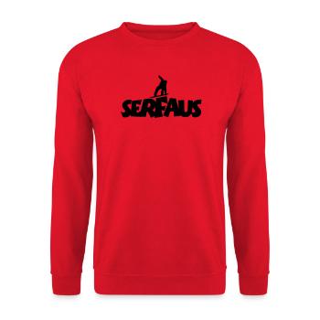 Serfaus Snowboard Snowboarding - Sweat-shirt Unisexe - rouge - Devant - Alina (178cm) & Michal (187cm)