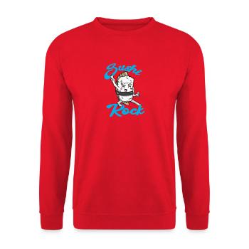 Sushi Essen Japan Geschenk - Unisex Pullover - Rot - Vorne - Alina (178cm) & Michal (187cm)
