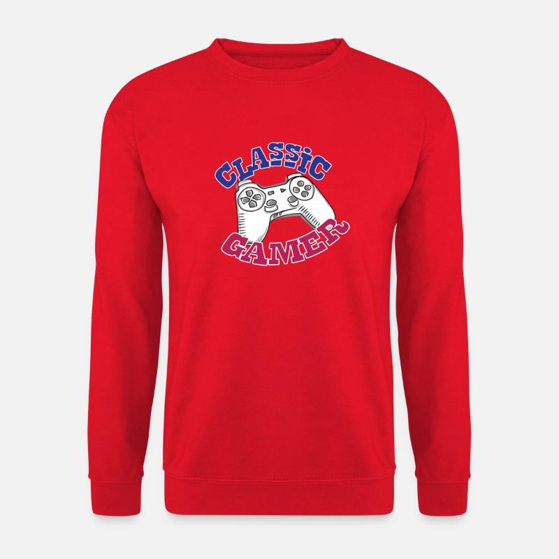 Game Zocken Spielkonsole Geschenk - Unisex Pullover - Rot