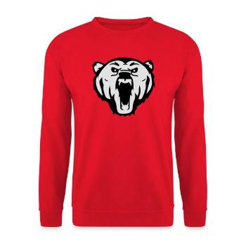 bear Bär grizzly - Unisex Pullover - Rot - Vorne - Alina (178cm) & Michal (187cm)