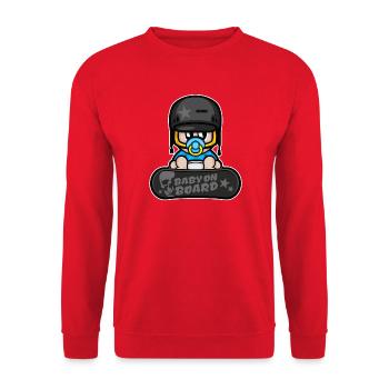 snowboard sports d'hiver de bébé - Sweat-shirt Unisexe - rouge - Devant - Alina (178cm) & Michal (187cm)