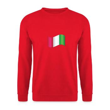 Italienische Flagge - Unisex Pullover - Rot - Vorne - Alina (178cm) & Michal (187cm)