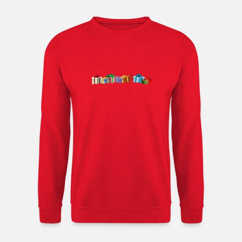 Bunte Geschenke Pakete - Unisex Pullover - Rot