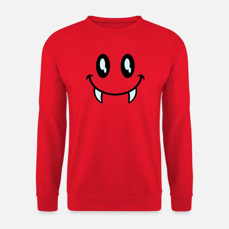 kleines monster smiley - Unisex Pullover - Rot