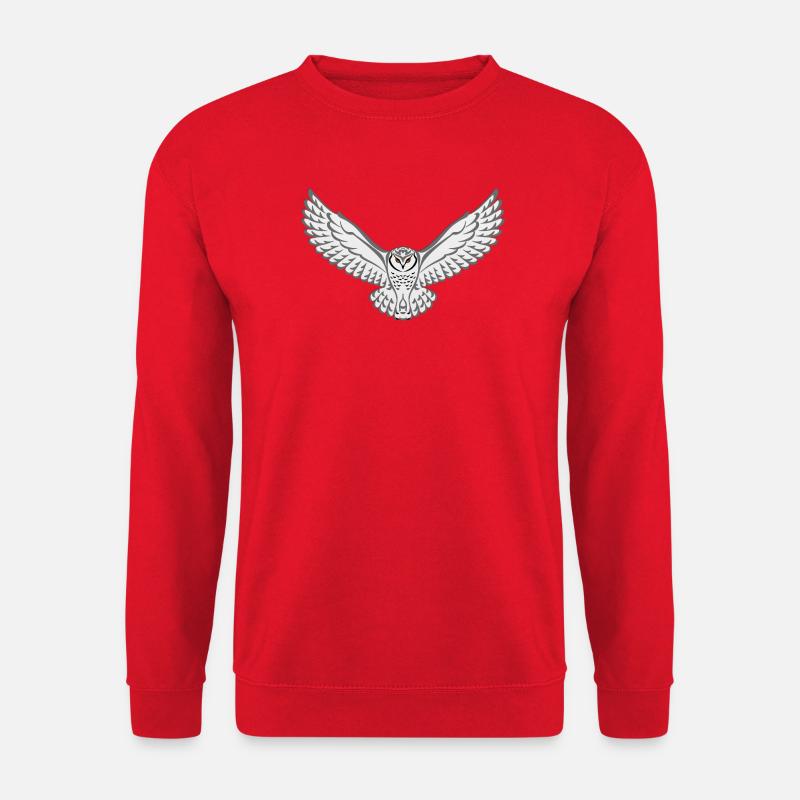 Stammes-Schnee-Eule - Unisex Pullover - Rot