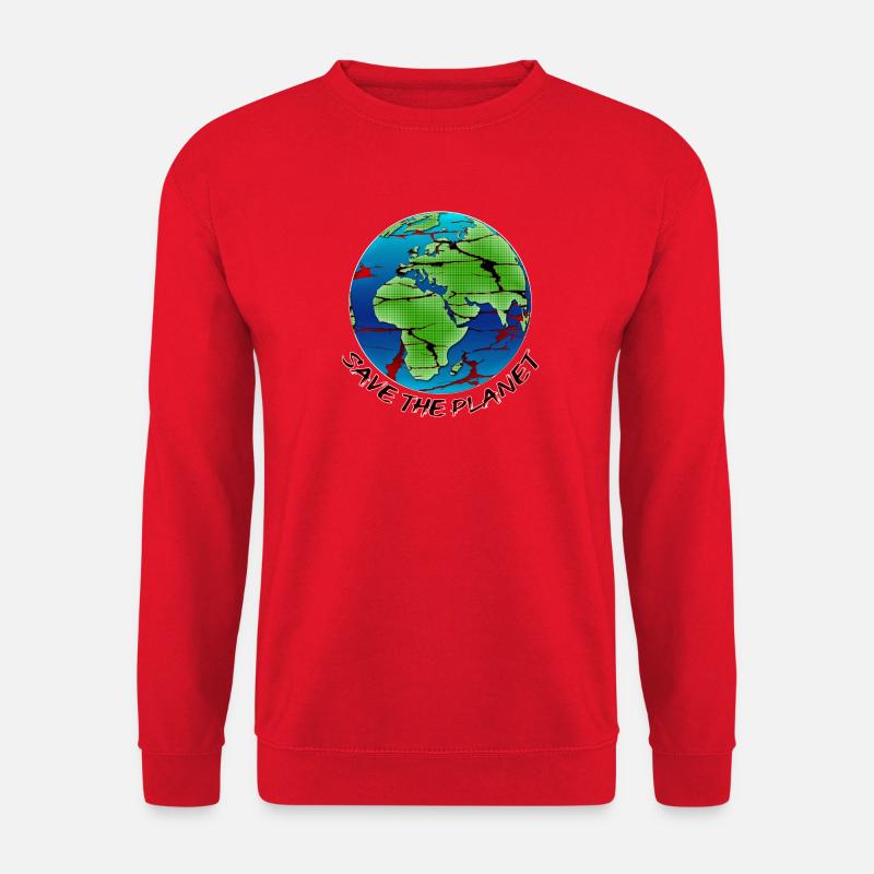 Environmental Protection - Save the Planet - Unisex Sweatshirt - red