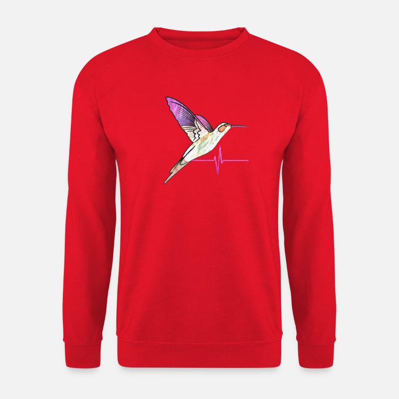 kolibri effect Herzschlag - Unisex Pullover - Rot