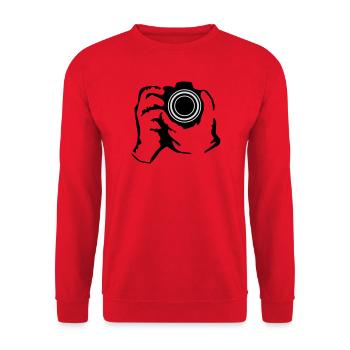 photographer - Unisex Sweatshirt - red - Front - Alina (178cm) & Michal (187cm)