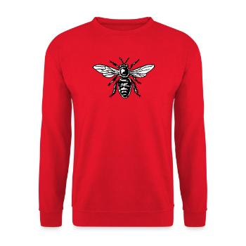 Honey Bee Two-Color Black&White - Sweat-shirt Unisexe - rouge - Devant - Alina (178cm) & Michal (187cm)