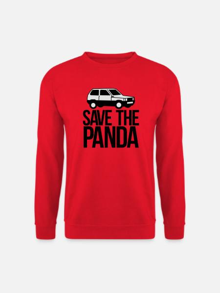 save the panda - Unisex Pullover - Rot