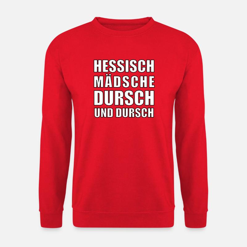 hessisch Mädsche - Unisex Pullover - Rot