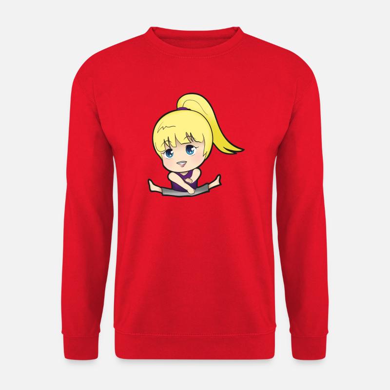 Chibi Anime Manga Splitkick - Unisex Sweatshirt - red