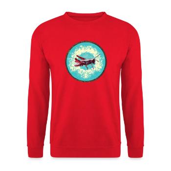 Illustration détaillée de sauterelle - Sweat-shirt Unisexe - rouge - Devant - Alina (178cm) & Michal (187cm)