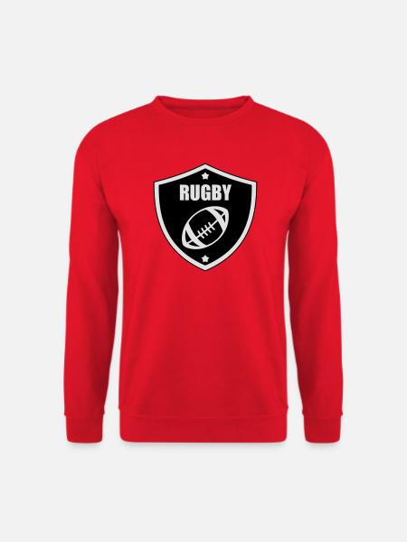 Rugby - Rugbyman - Sport - Fighter - Fight - Sweat-shirt Unisexe - rouge