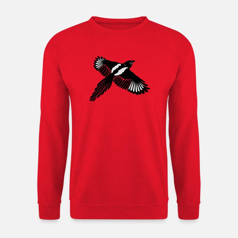 Elster Magpie - Unisex Pullover - Rot