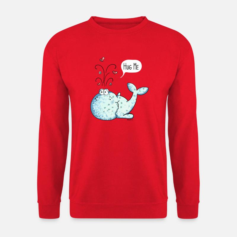 Hug Me Wal - Unisex Pullover - Rot