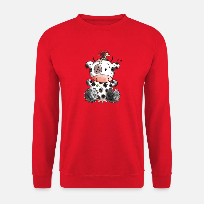 Voodoo Kuh - Kühe - Rind - Rindvieh - Kalb - Tier - Unisex Pullover - Rot