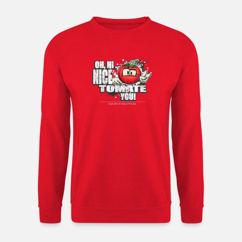 nice tomate you - Unisex Pullover - Rot