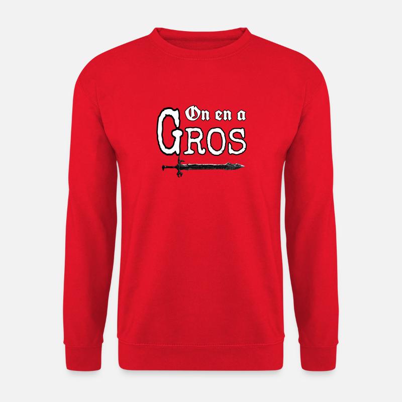 On en a gros réplique Perceval série culte - Sweat-shirt Unisexe - rouge