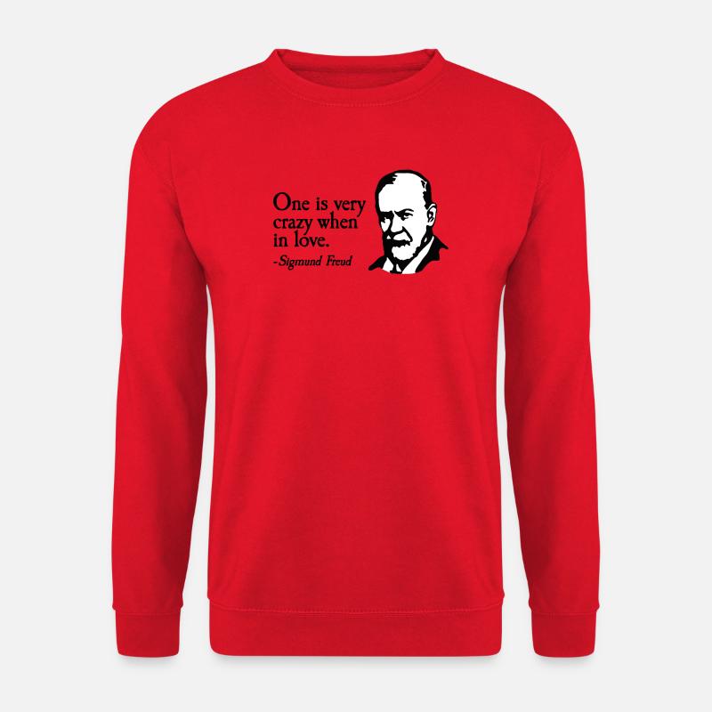 Man ist sehr verrückt, wenn Valentinstag Spaß verliebt - Unisex Pullover - Rot