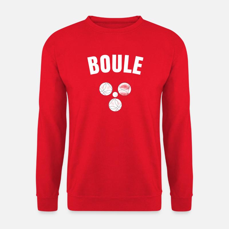 Boule Kugel Spiel Petanque Boules Sport Turnier - Unisex Pullover - Rot