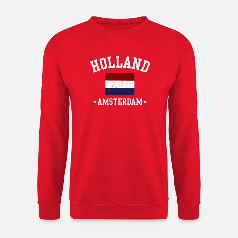 Holland Amsterdam Emblem - Unisex Pullover - Rot