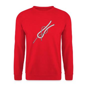 Connection knot Schotstek weaver knot - Unisex Sweatshirt - red - Front - Alina (178cm) & Michal (187cm)