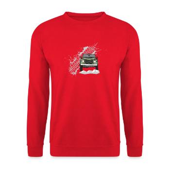 Defender Splash Front - Sweat-shirt Unisexe - rouge - Devant - Alina (178cm) & Michal (187cm)