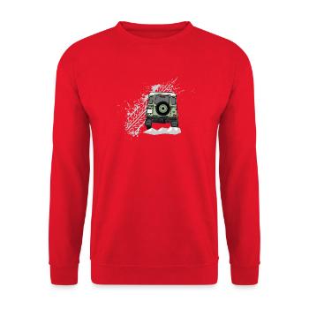Defender Splash Rear - Unisex Sweatshirt - red - Front - Alina (178cm) & Michal (187cm)