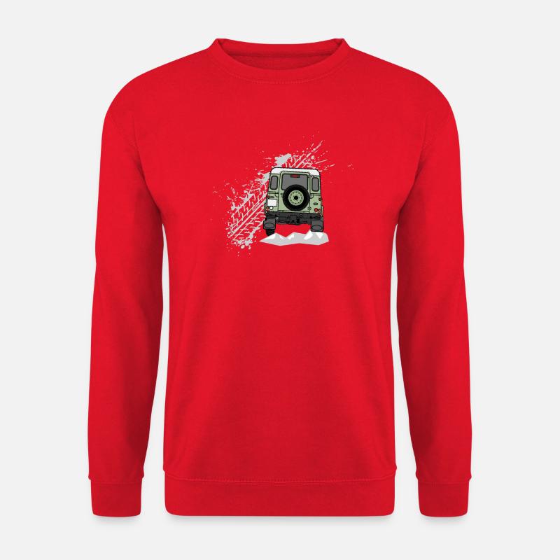 Defender Splash hinten - Unisex Pullover - Rot