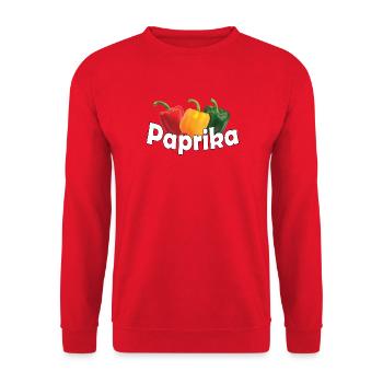 Paprika - Unisex Sweatshirt - red - Front - Alina (178cm) & Michal (187cm)