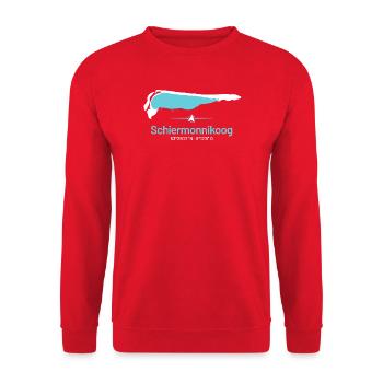Schiermonnikoog | Design Map - Unisex Sweatshirt - red - Front - Alina (178cm) & Michal (187cm)