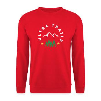 Ultra Trails - Unisex Pullover - Rot - Vorne - Alina (178cm) & Michal (187cm)