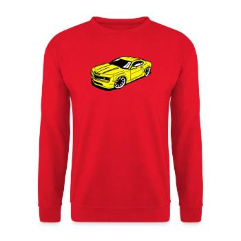 Camaro - Unisex Sweatshirt - red - Front - Alina (178cm) & Michal (187cm)